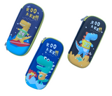 Small Embossed Pencil Box DIno