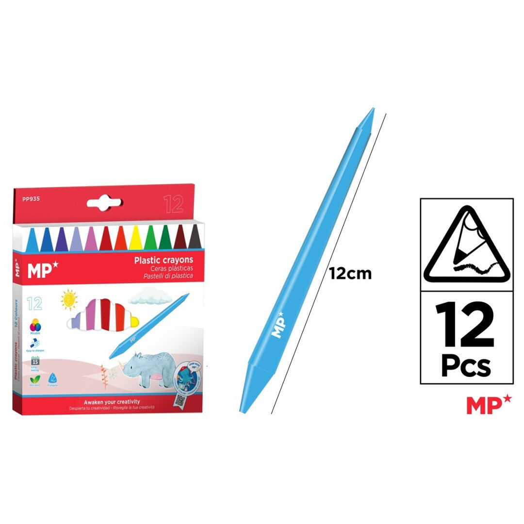 MP Triangular Crayons 12pcs (PP935) – GOOD STUFF CO. personalise be unique
