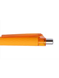 QS01 DIAMOND CUT METAL BUTTON PENS - YELLOW (3091)