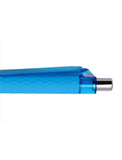 QS01 DIAMOND CUT METAL BUTTON PENS - LIGHT BLUE (3097)