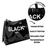 Neon PVC Tote with Neon Flat Pouch