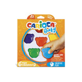 CARIOCA Baby Teddy Crayons 1+Box 6pcs