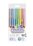 CARIOCA Pastel Transp. Box 8pcs Felt Tip Pens-2014