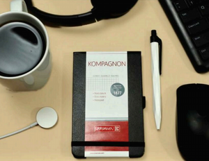 Kompagen Black Diary and Mountain Cut Pen