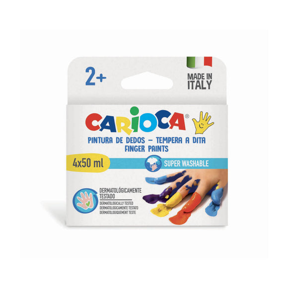 CARIOCA Finger Paints 4x50ml