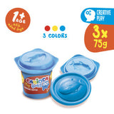 CARIOCA Baby Modelling Dough pot 3*75g