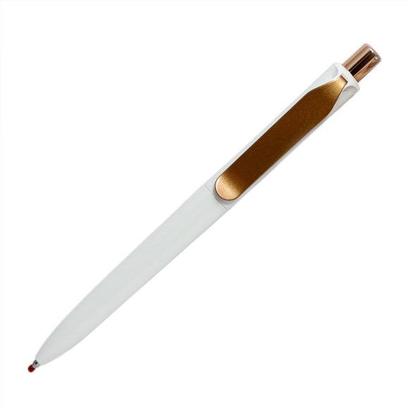 DS8 TRIANGULAR PENS - WHITE & GOLD (3057)